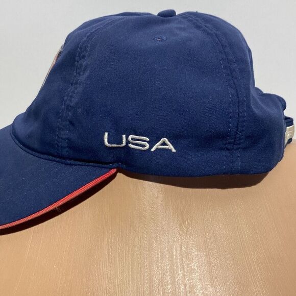 Vintage Nike Men's Navy Blue USA Soccer 5 Panel Strap Back Cap One Size - Picture 4 of 12